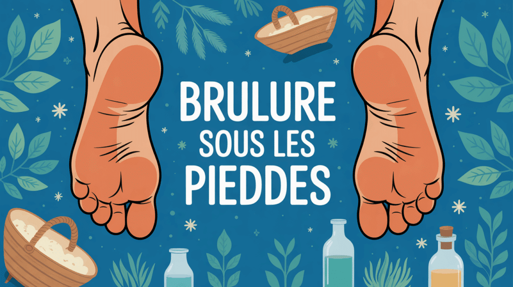 illustration brulure sous les pieds remedes naturels