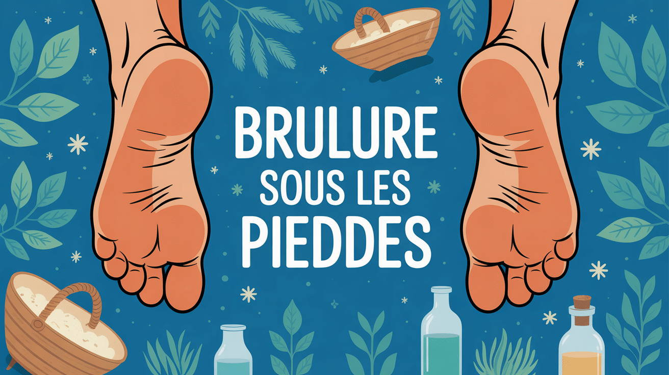 illustration brulure sous les pieds remedes naturels