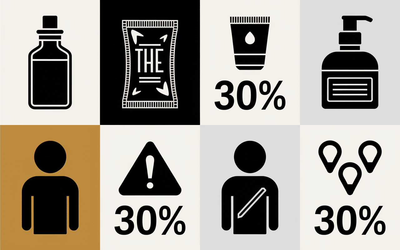 Tableau visuel dangers bergamote chiffres usages pictogrammes
