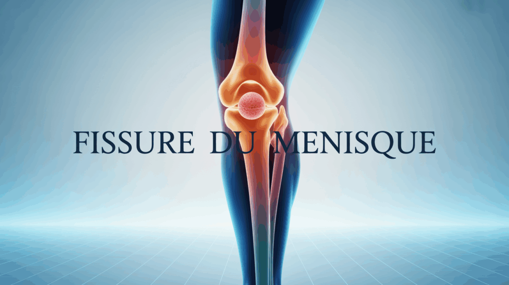 Fissure du ménisque, vue anatomique genou