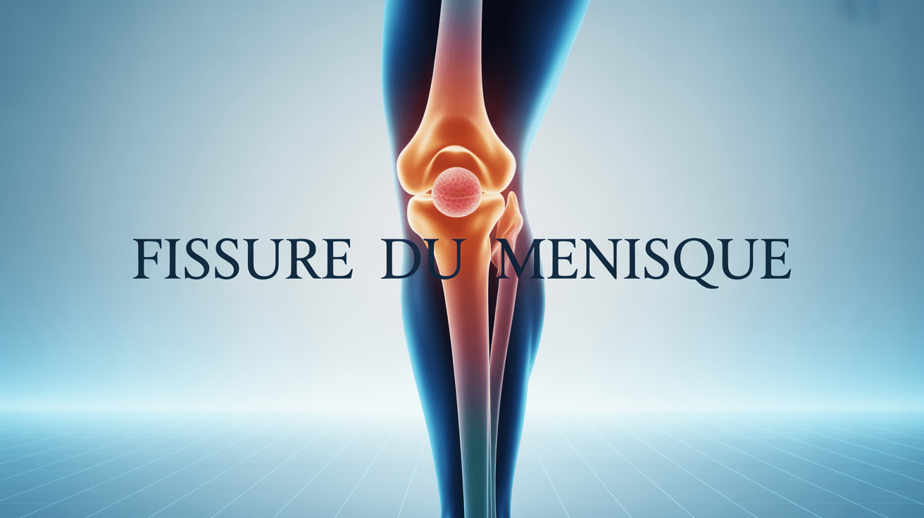 Fissure du ménisque, vue anatomique genou