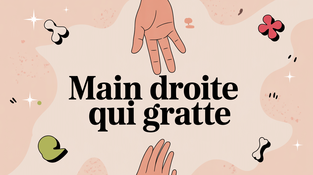 main droite qui gratte symboles chance et signification