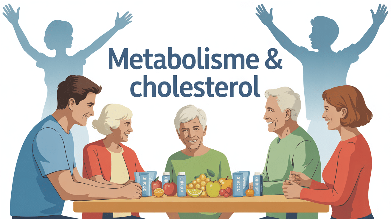 Famille seniors table Metabolisme Cholesterol sachets dose