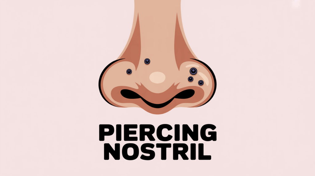 gros plan narine avec piercing nostril styles