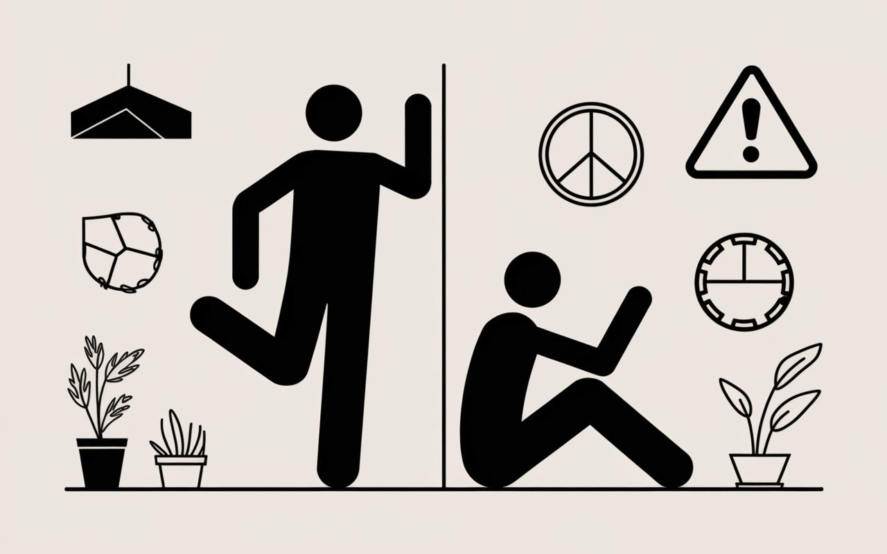 Deux silhouettes mère toxique manipulation alerte