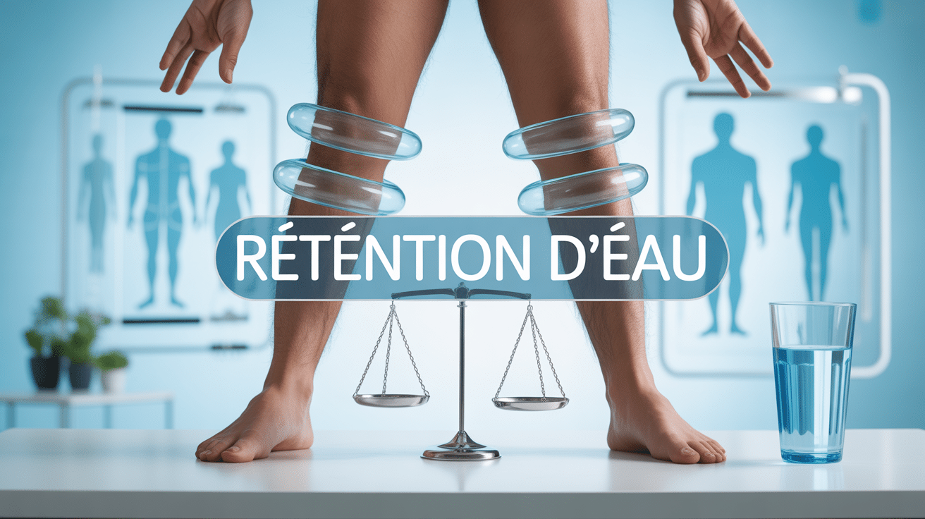 retention d eau jambes gonflees femme balance