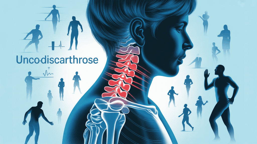 Colonne cervicale uncodiscarthrose douleur silhouette active