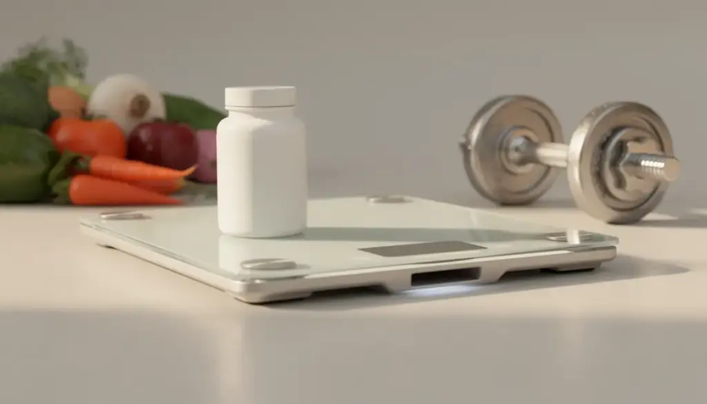 balance salle de bain et FitSmart Fat Burner complement alimentaire