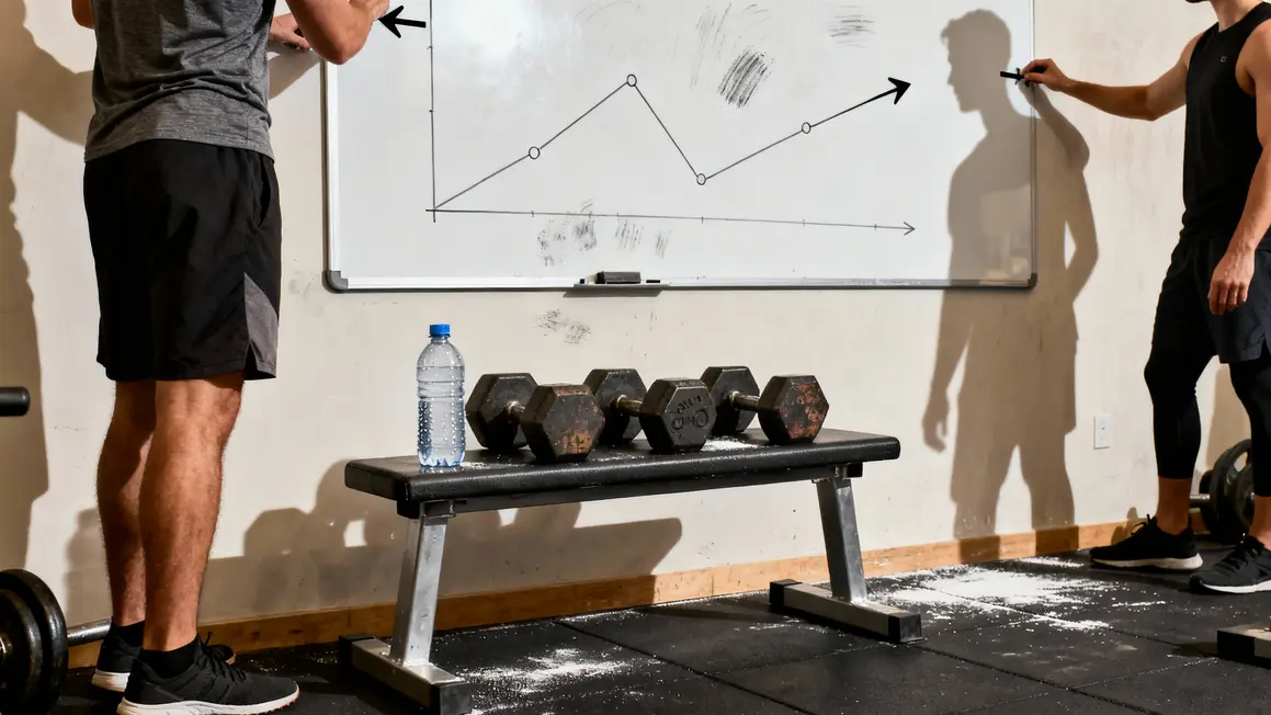 Tableau blanc graphiques musculation salle