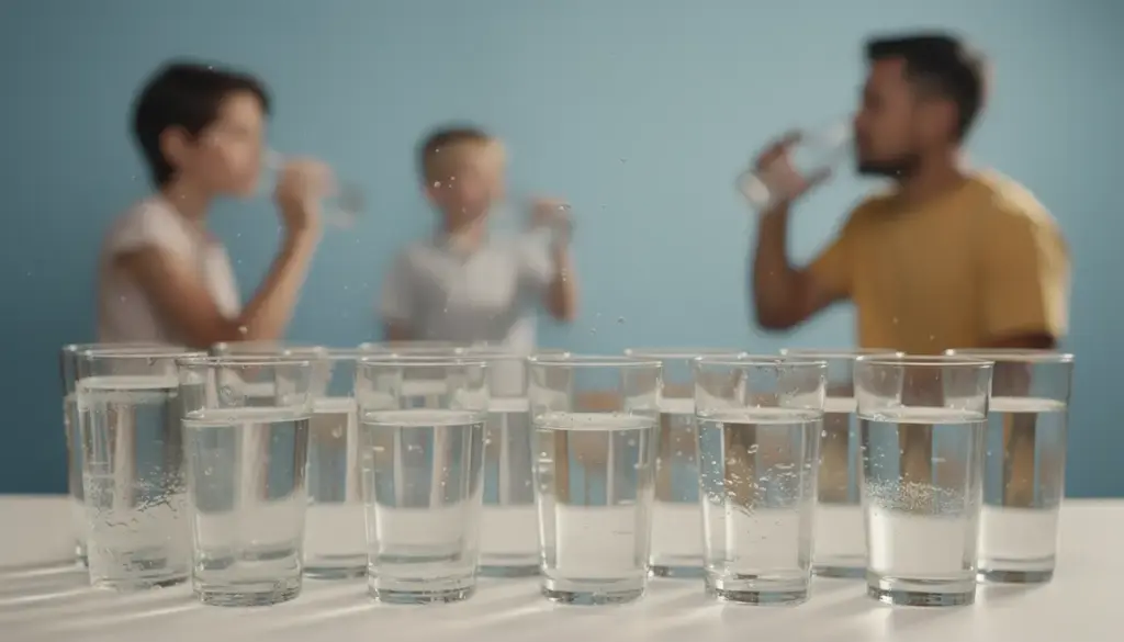 hydrater tous les âges verres d eau santé