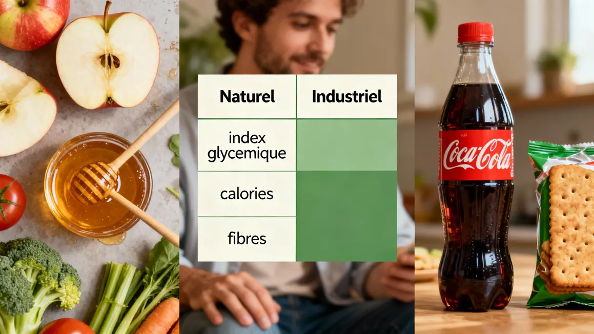 fruits miel légumes comparatif industriel index glycemique