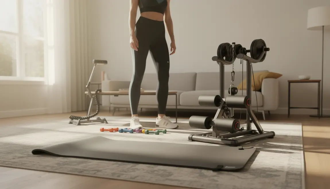 Musculation des cuisses à domicile avec plusieurs appareils