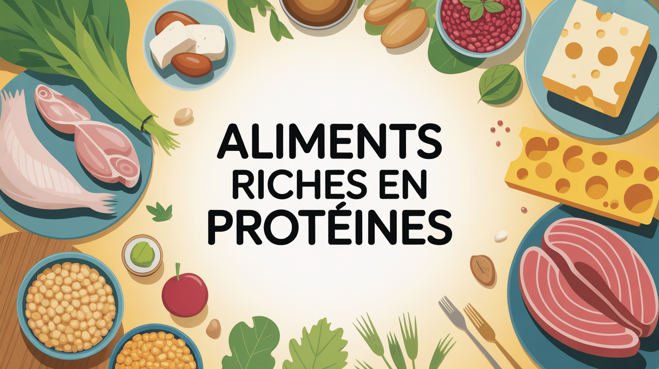 assiette aliments riches proteines dans les aliments