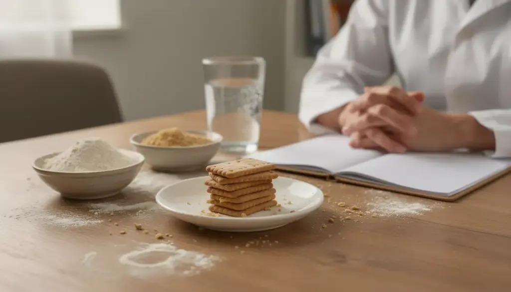 Biscuits secs régime sans résidu sur table santé