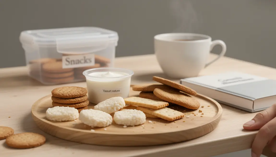 biscuits secs régime sans résidu avec yaourt et thé
