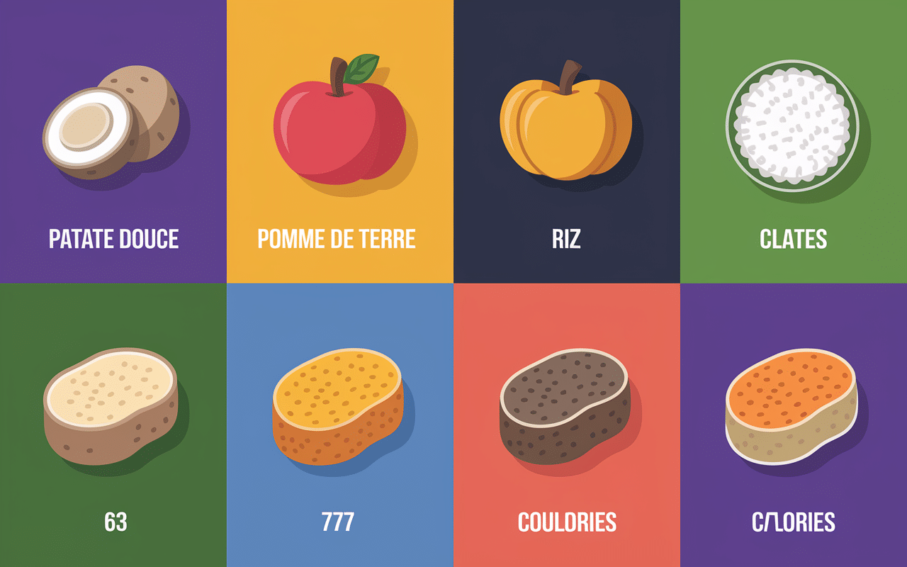 calorie dans une patate douce tableau comparatif
