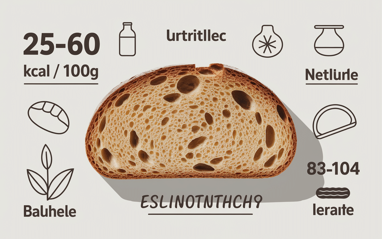Tranche de pain de seigle et tableau calorie du pain de seigle