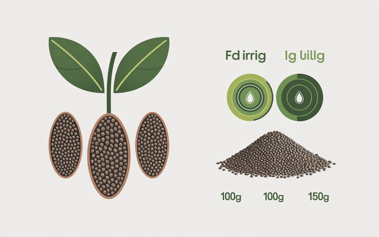 infographie valeurs nutritionnelles graines de chia