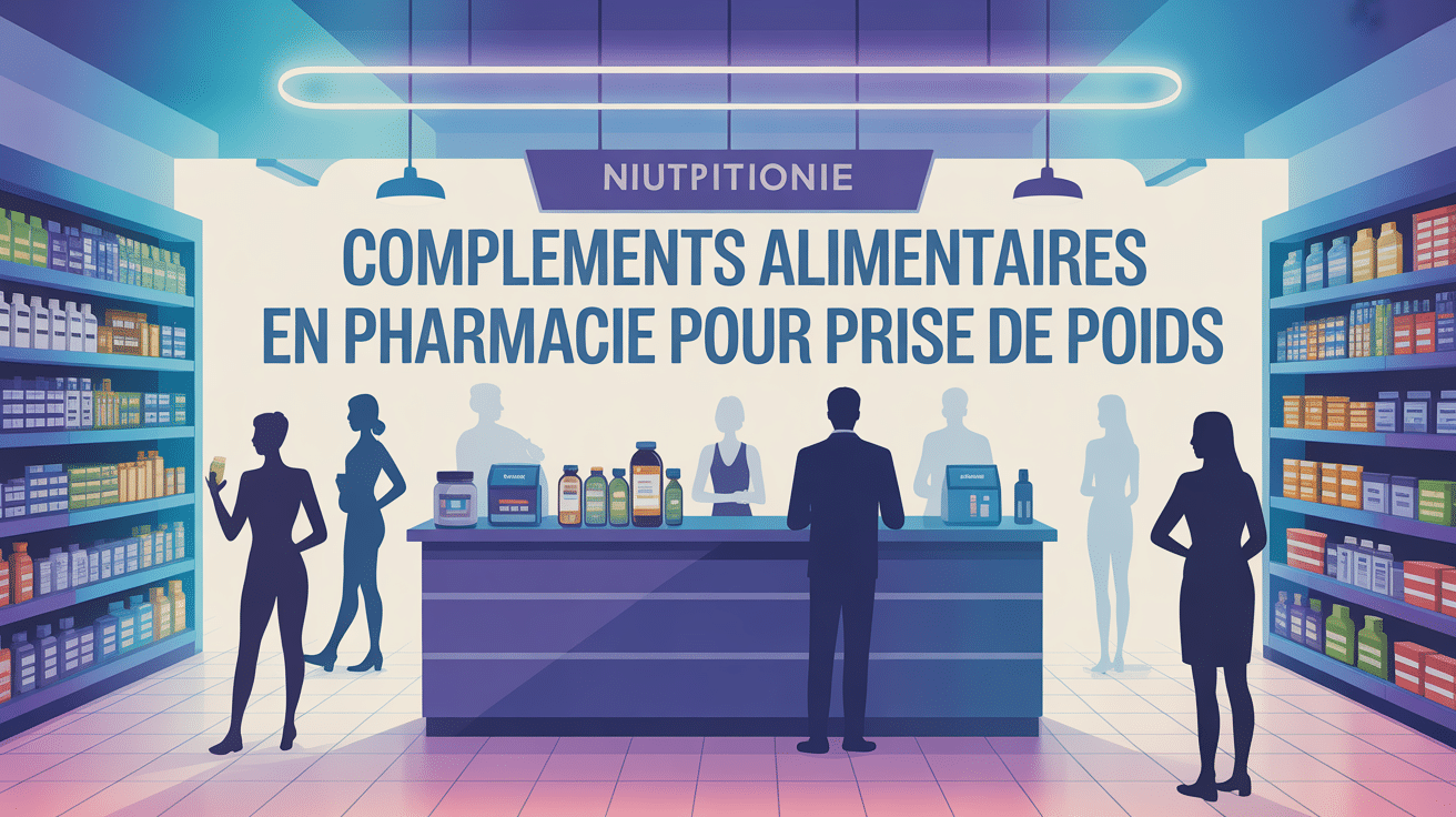 illustration comptoir pharmacie vitamine pour grossir rapidement en pharmacie