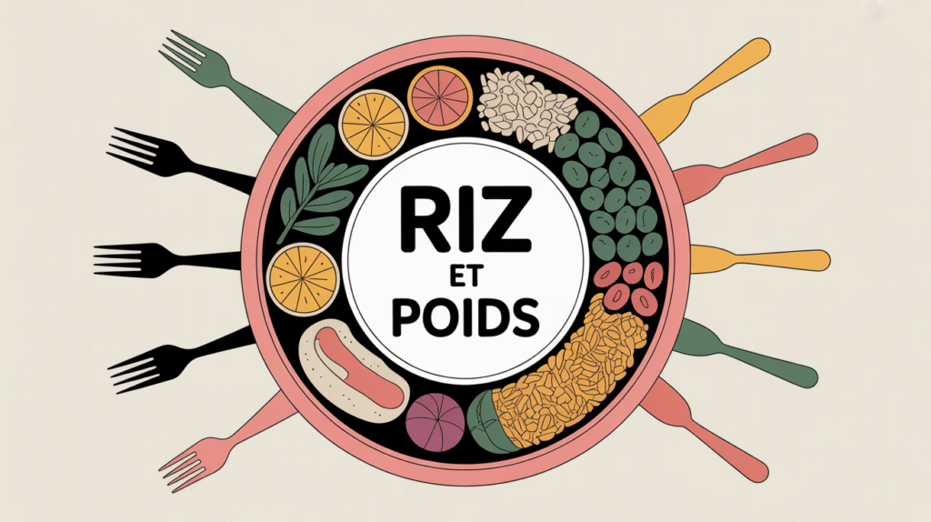 est ce que le riz fait grossir vue assiette portions silhouettes