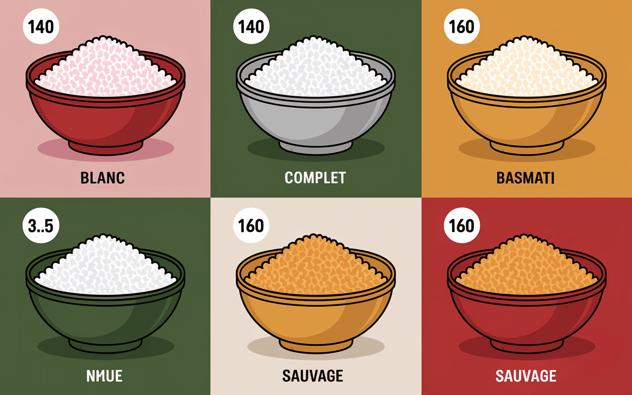 est ce que le riz fait grossir comparaison types riz
