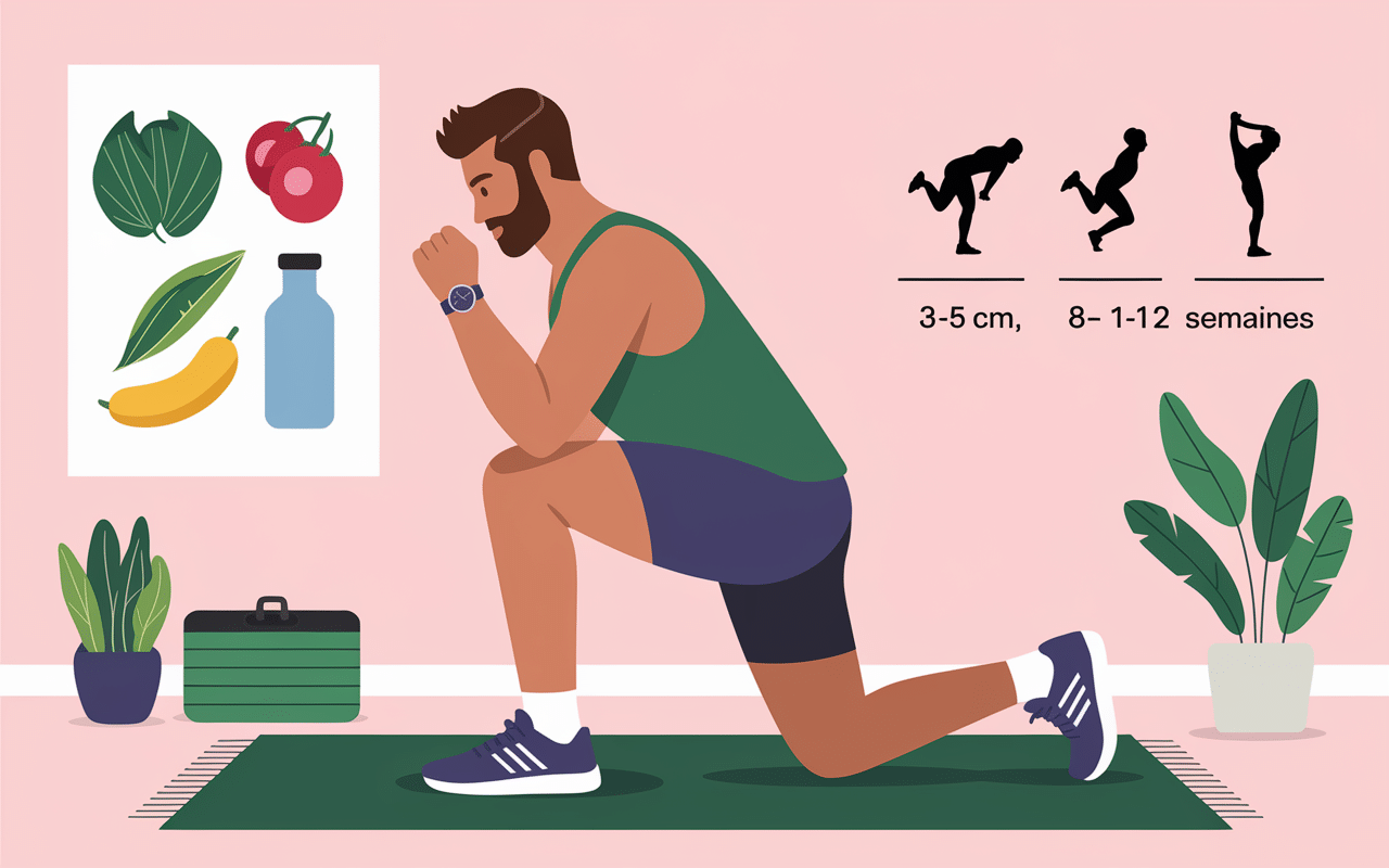 homme perdre du ventre gainage HIIT