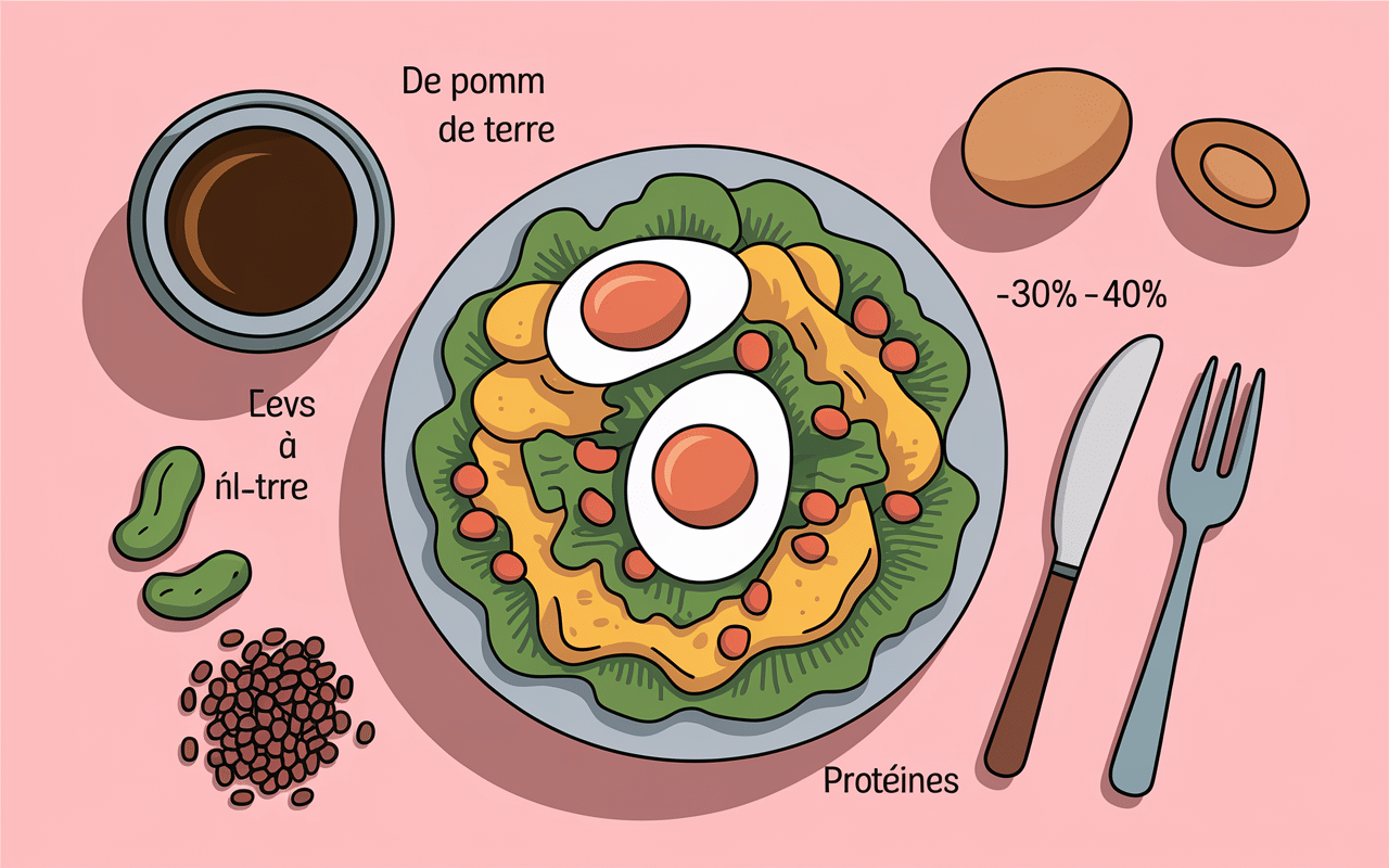 astuces ig de la pomme de terre baisse avec salade et vinaigre