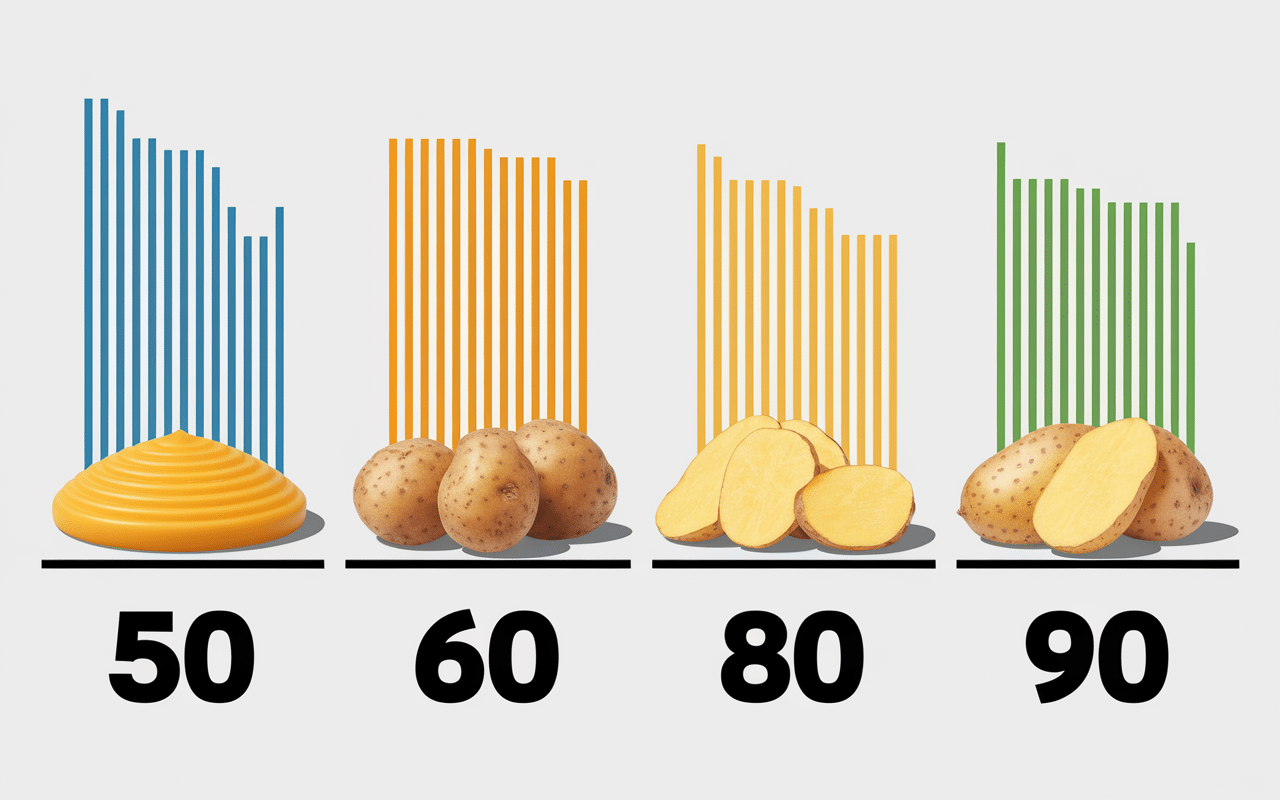 indice glycemique pomme de terre comparatif differentes preparations