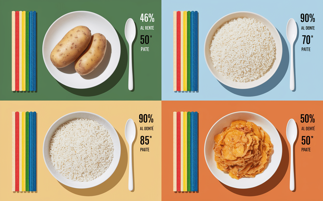 comparatif patates douces index glycemique feculents