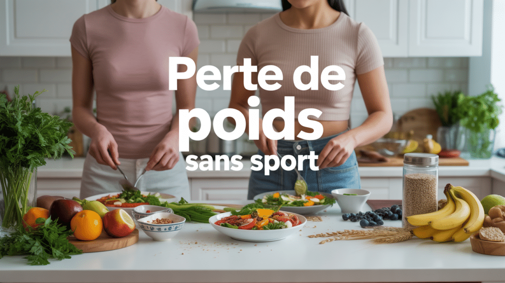 Cuisine moderne, alimentation saine, perdre du poids sans sport