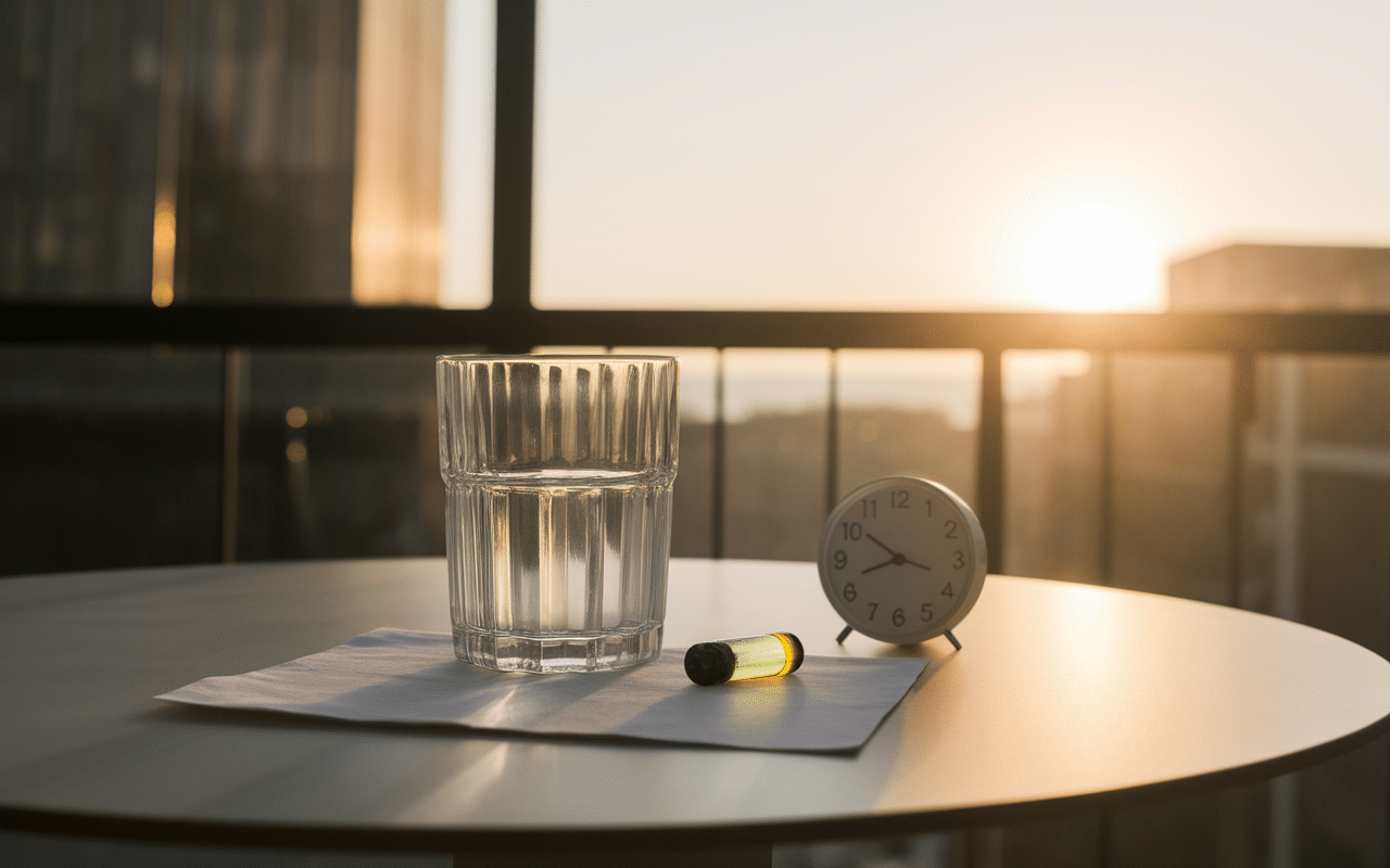 Prendre des probiotiques matin image explicative