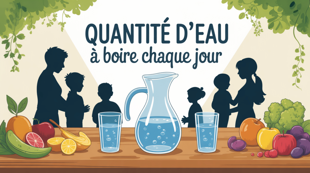 table ambiance famille quantite d eau a boire par jour selon poids