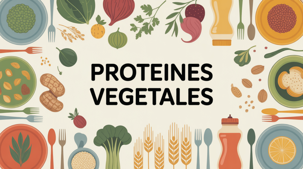 Table avec aliments et graines, liste des proteines vegetales
