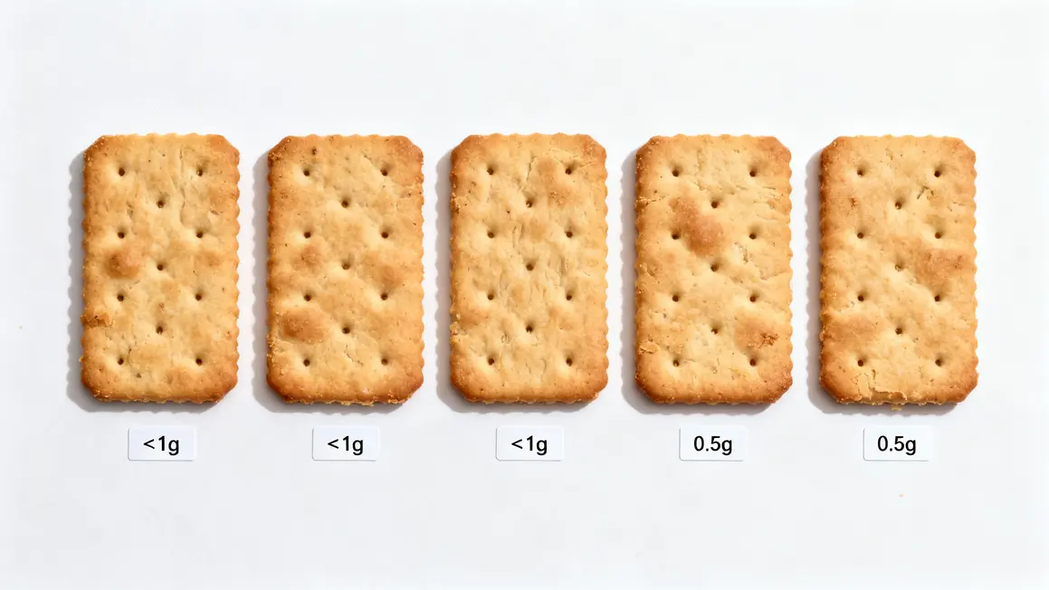 alignement biscuits secs sans residu, etiquettes fibres