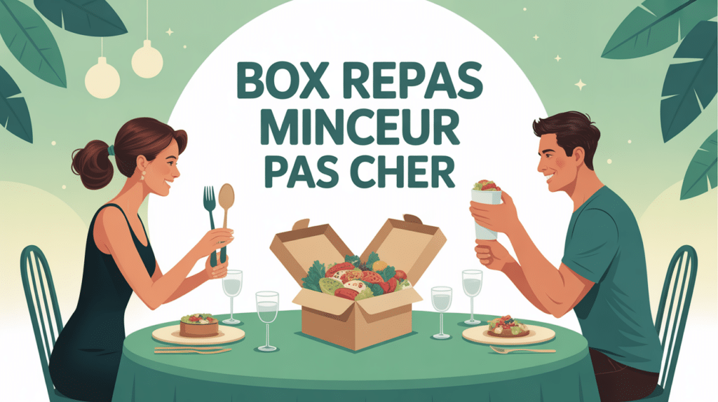 box repas minceur pas cher homme femme ouvrant