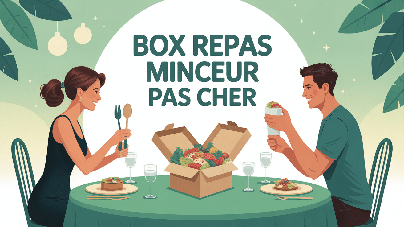 box repas minceur pas cher homme femme ouvrant