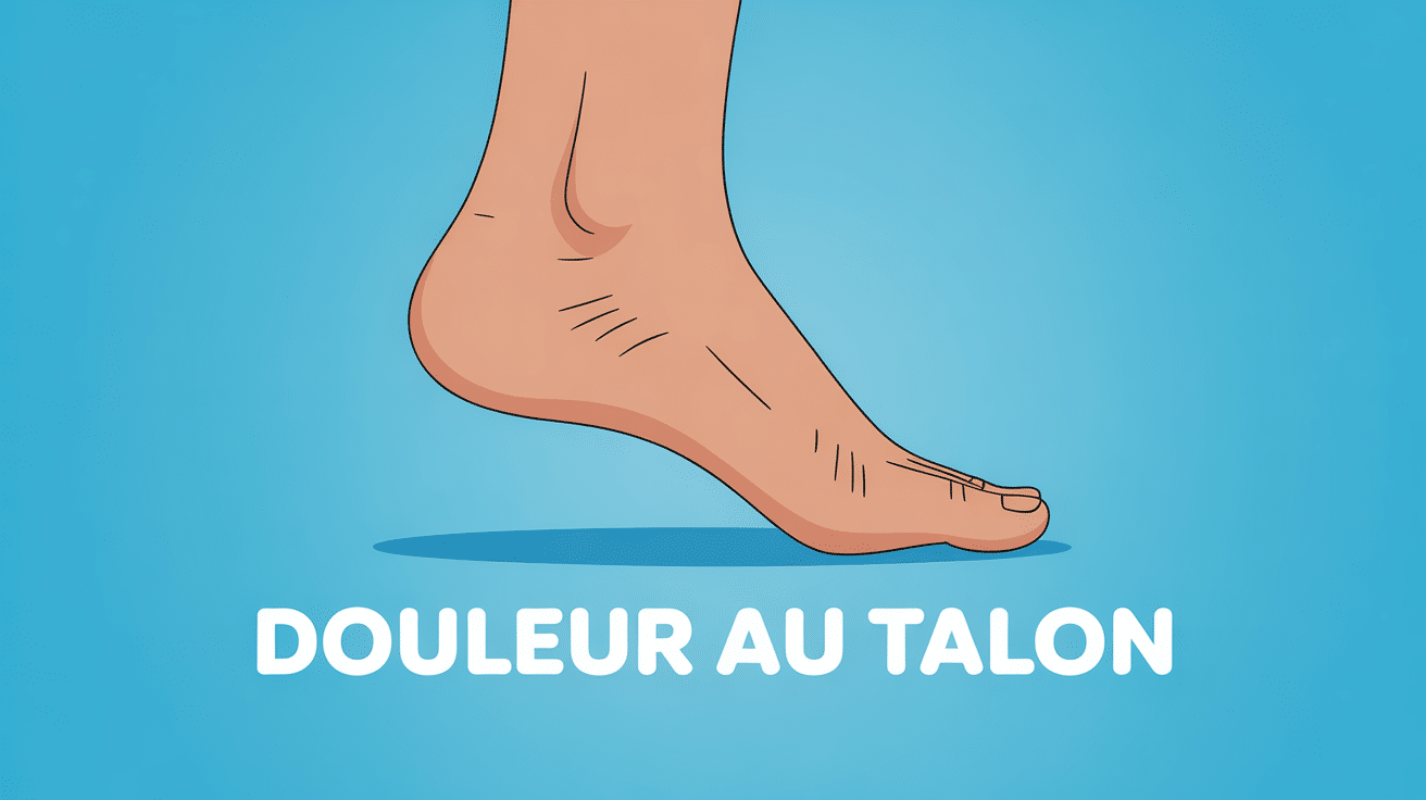 illustration pied douleur au talon cancer fond medical