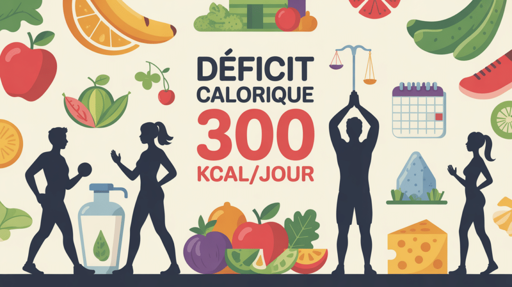 Déficit calorique pour perdre 300 calories par jour pendant 1 mois