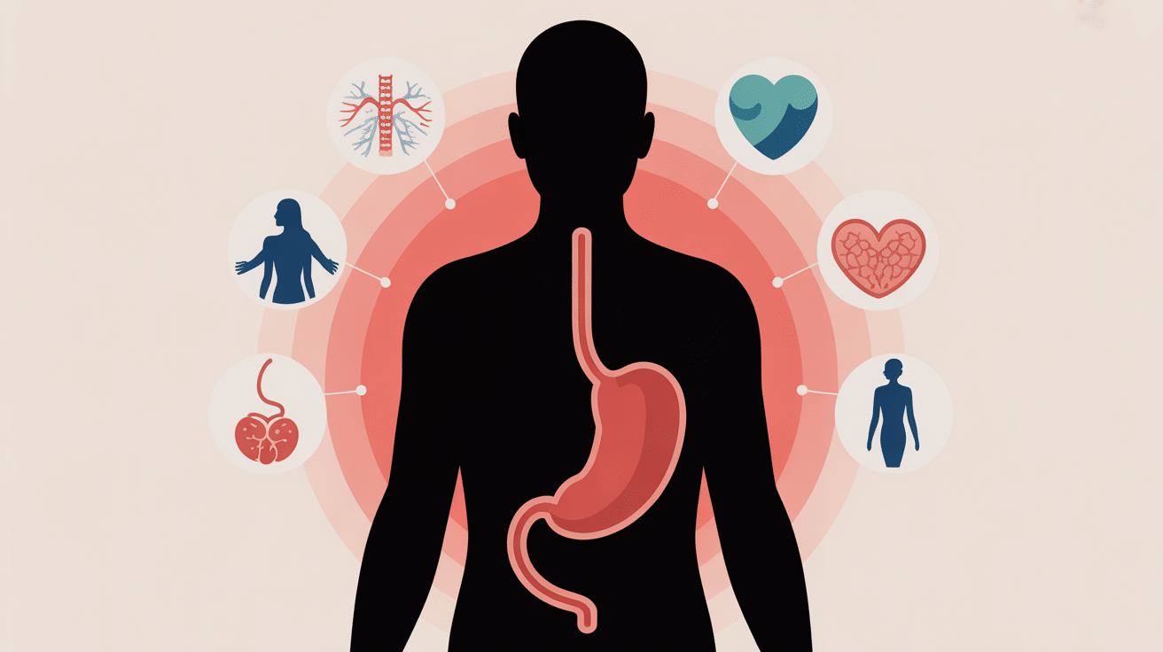 illustration stylisee aorte anevrisme mot cle
