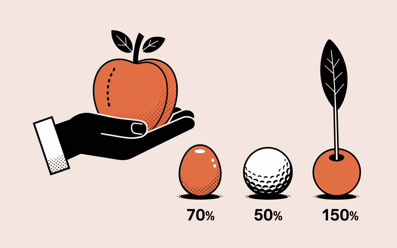 main tient pomme de terre comparaison objets poids d une pomme de terre