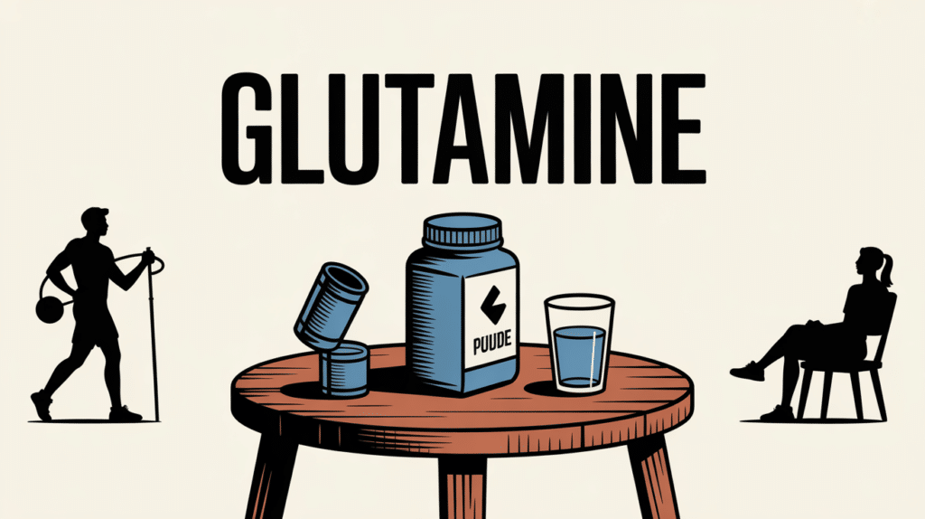 illustration table bois glutamine