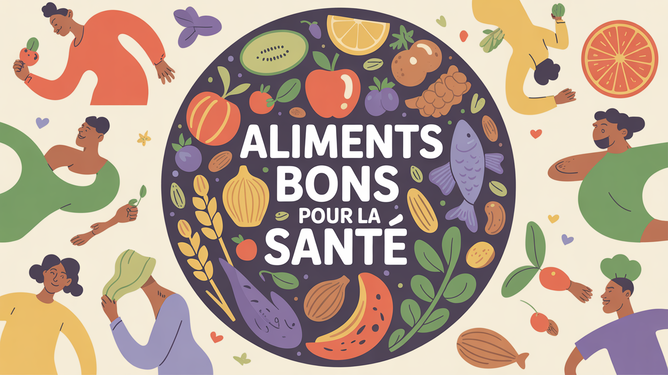 assiette aliment bon pour la santé avec fruits légumes poisson