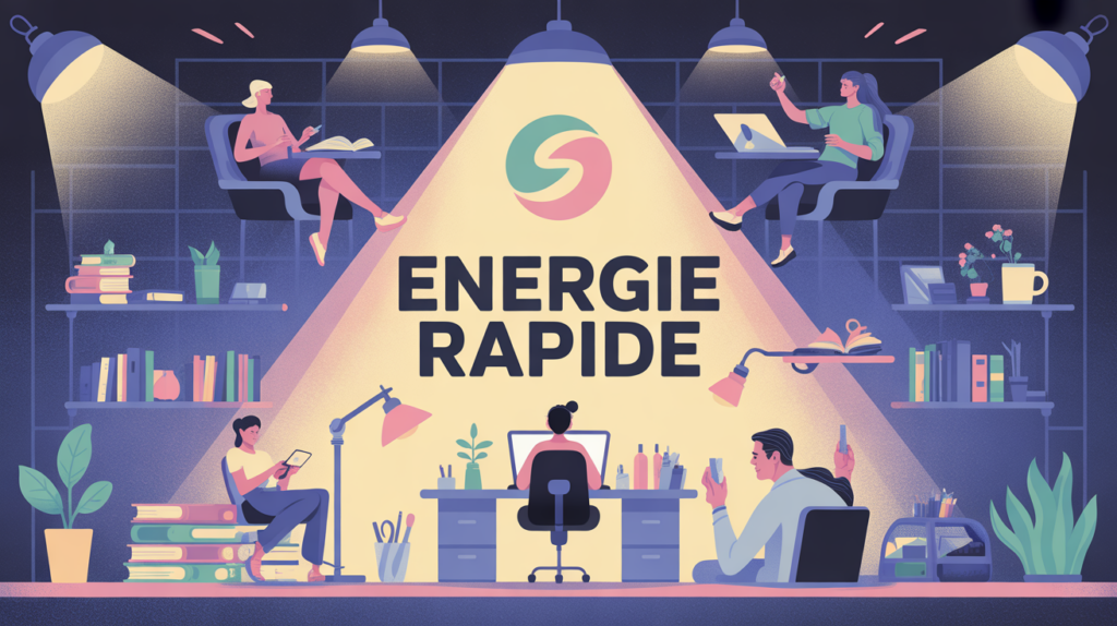 comment avoir de l energie rapidement illustration bureau lumineux