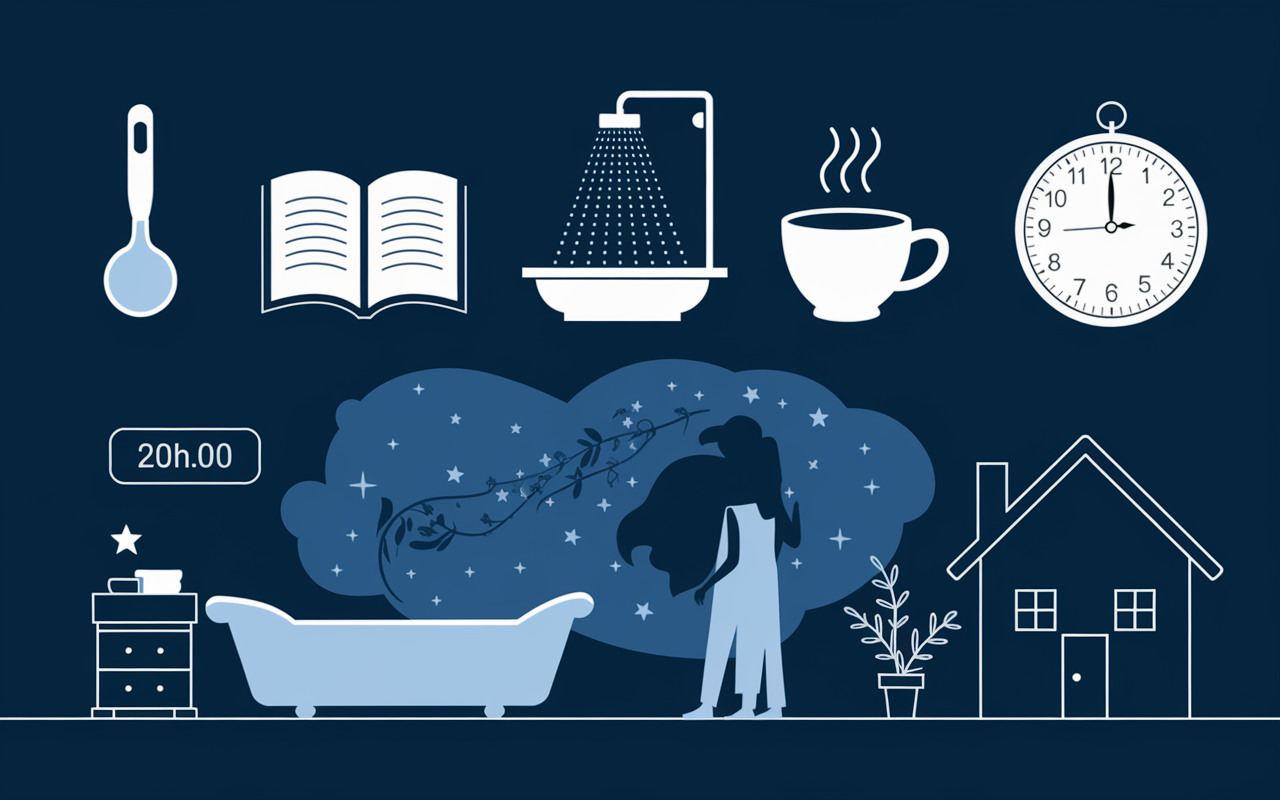 Routine du soir pour comment trouver le sommeil rapidement