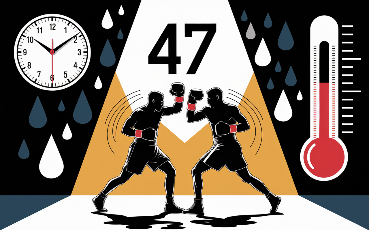 Horloge 47 minutes fitboxing groupe stress