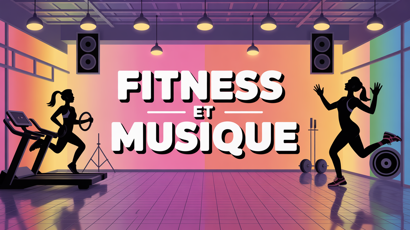 Salle de fitness en musique avec lumières et énergie