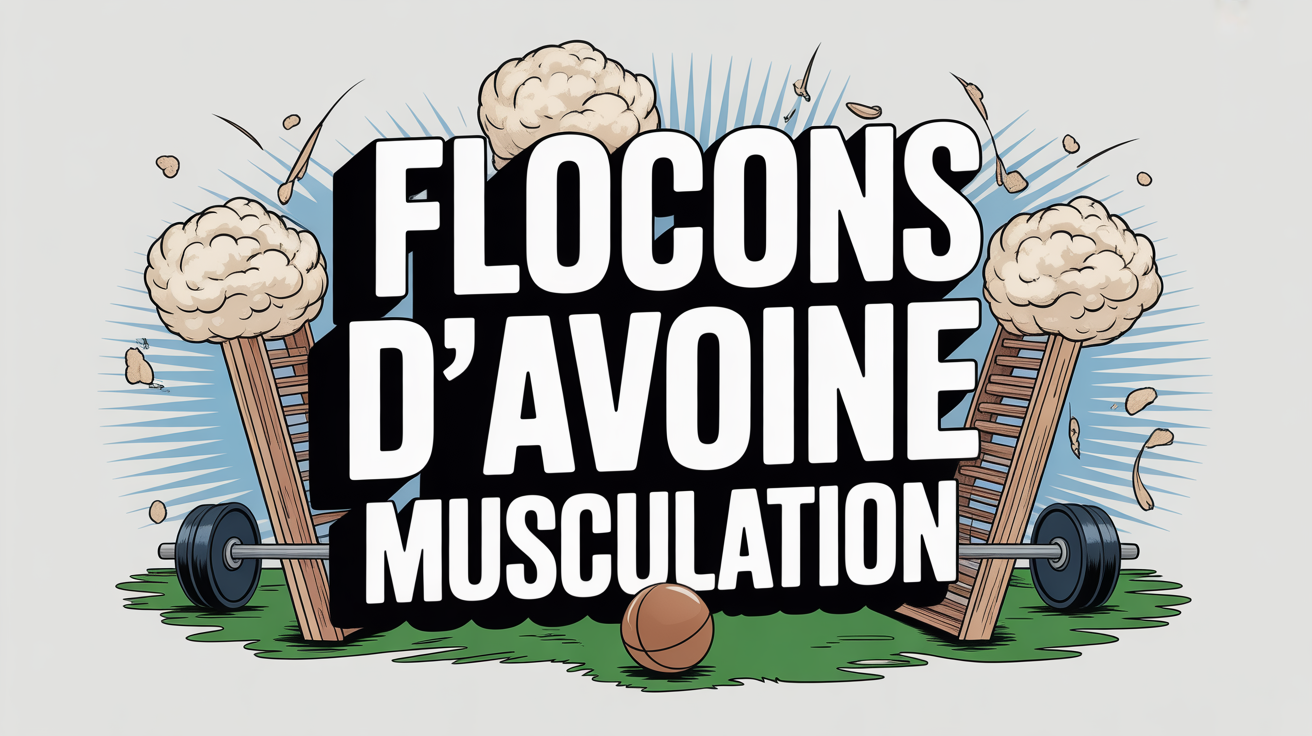 Tableau avec flocons d'avoine musculation