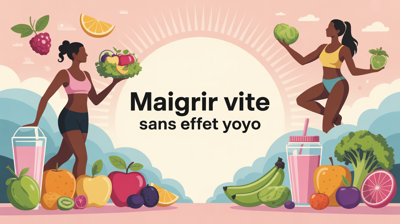 maigrir vite et bien fonds lumineux silhouettes aliments sains