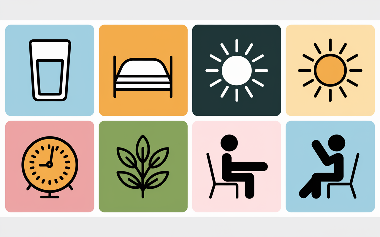 manque d energie que faire icones solutions rapides