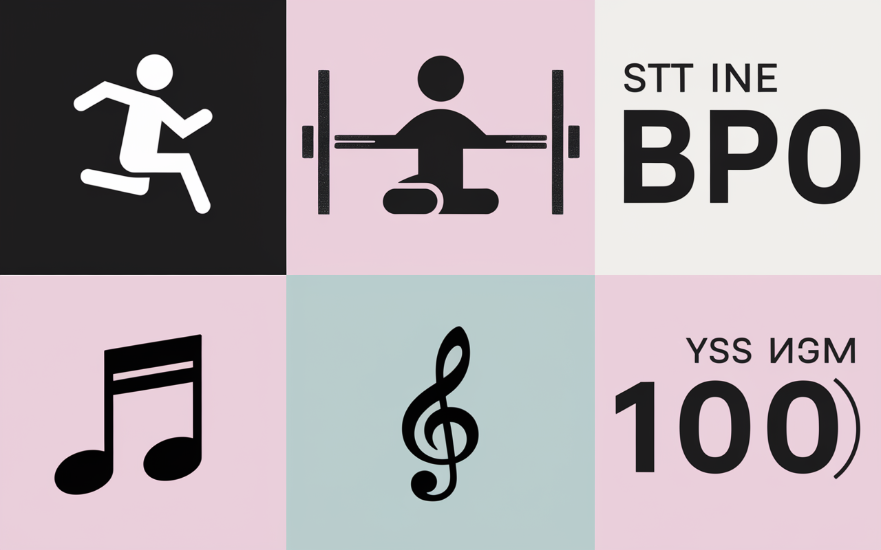 musique sport motivation tableau bpm genres